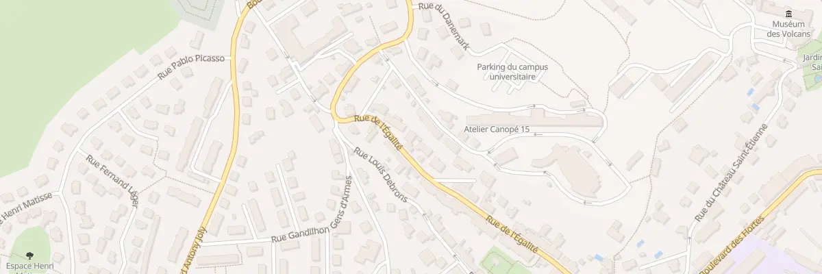 Plan du 66 Rue de l’Egalite à Aurillac