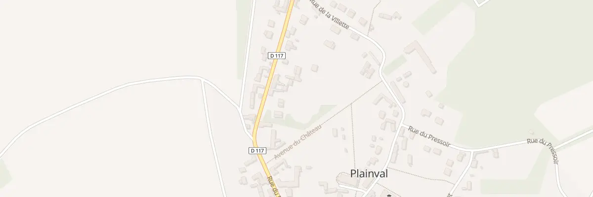 Plan du 378 Rue du Friquet à Plainval