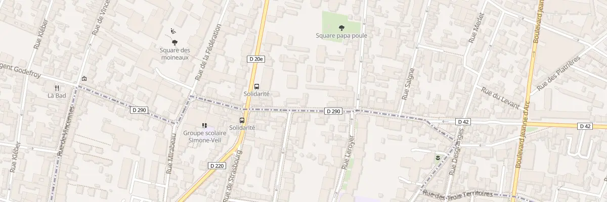 Plan du 23 Rue de la Solidarité à Montreuil