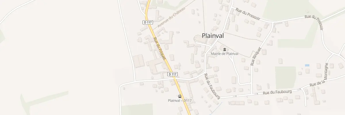 Plan du 158 Rue du Friquet à Plainval