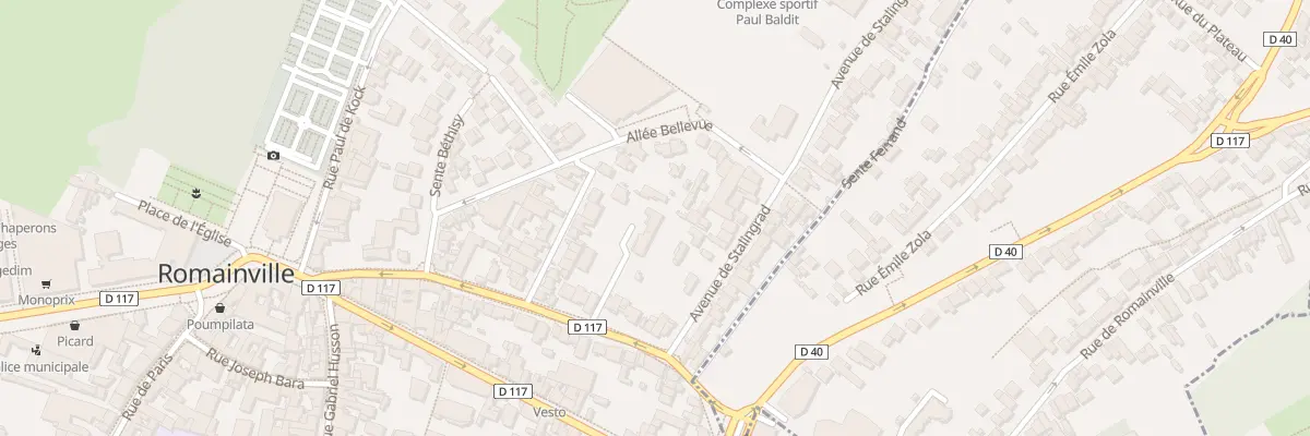 Plan du 33 Rue Veuve Aublet à Romainville