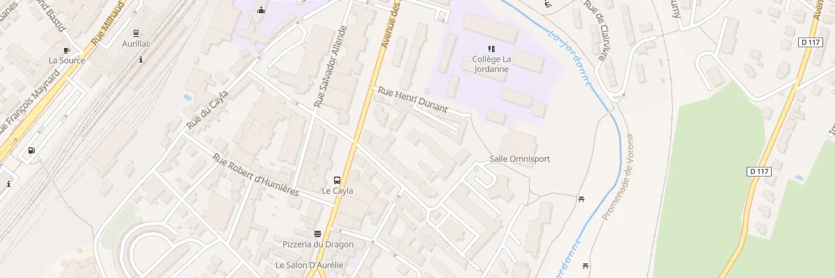 Plan du 7 Rue Meallet de Cours à Aurillac