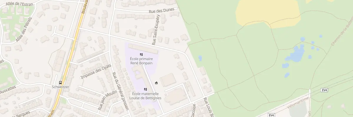 Plan du 234 Rue de l’Abbé Bonpain à Leffrinckoucke