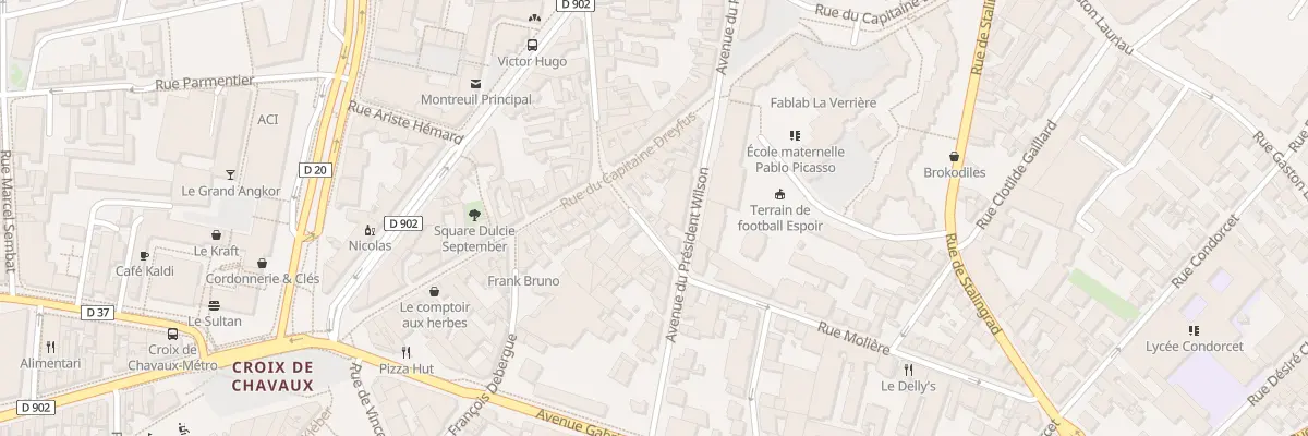 Plan du 5 Rue Molière à Montreuil