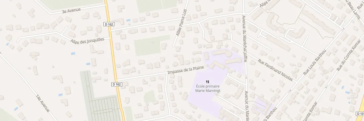 Plan du 1B Imp de la Plaine à Lamorlaye