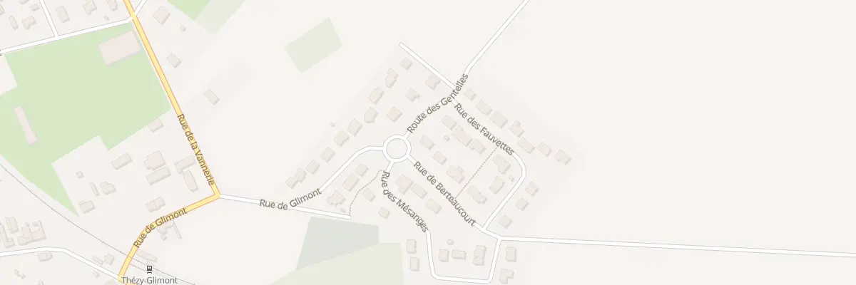 Plan du 1 Rue de Berteaucourt à Thézy-Glimont