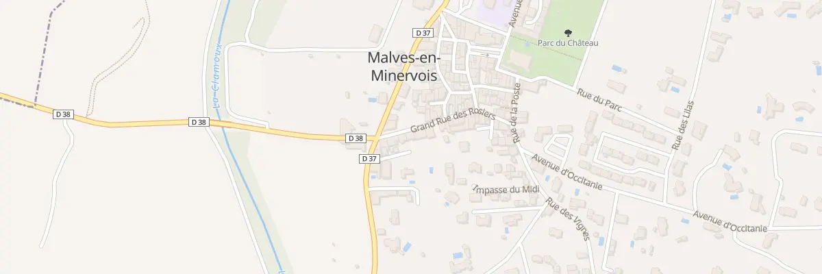 Plan du 6 Gr Grand Rue des Rosiers à Malves-en-Minervois