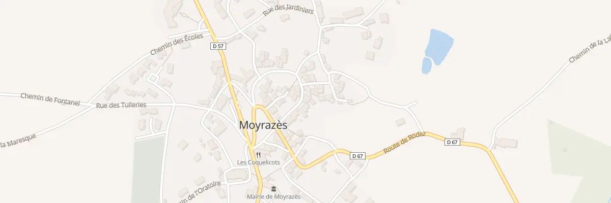Plan du 5048 Moyrazes à Moyrazès