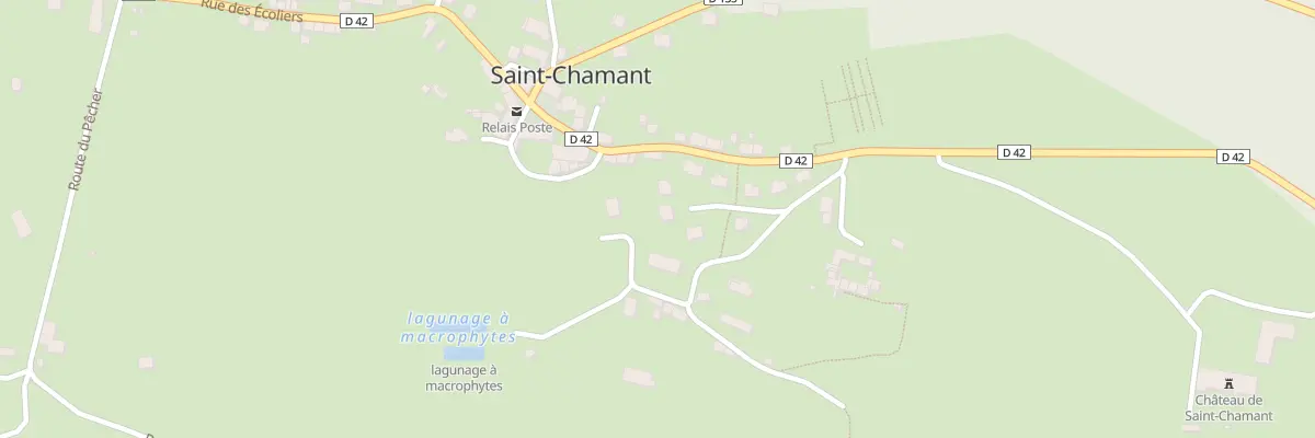 Plan du 6020 Lot Communal à Saint-Chamant