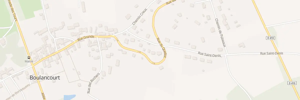 Plan du 11 Rue du Quellot à Boulancourt