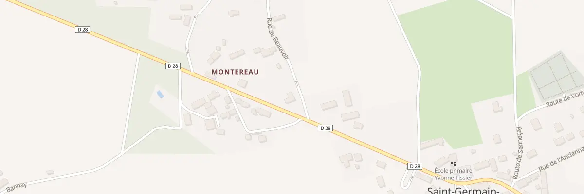 Plan du 1 Rue de Beauvoir à Saint-Germain-des-Bois