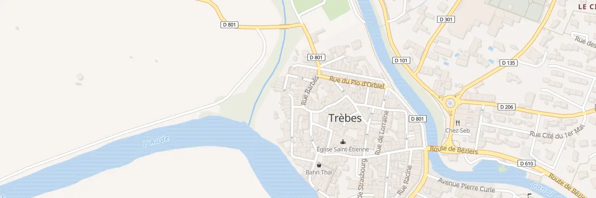 Plan du 3 Rue Barbès à Trèbes