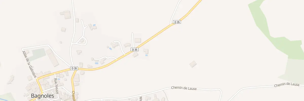 Plan de Rte de la Condamine à Bagnoles