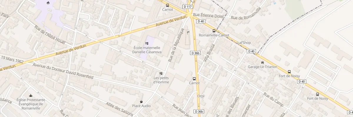 Plan du 23 Rue de la République à Romainville