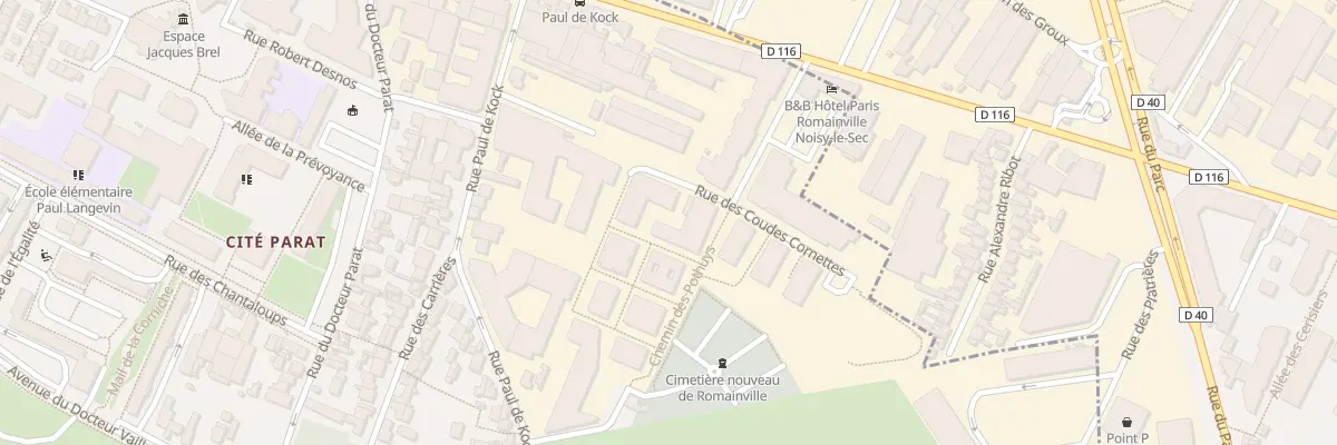 Plan du 15 Rue des Coudes Cornettes à Romainville