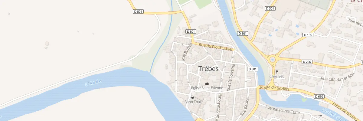 Plan du 1 Rue Barbès à Trèbes