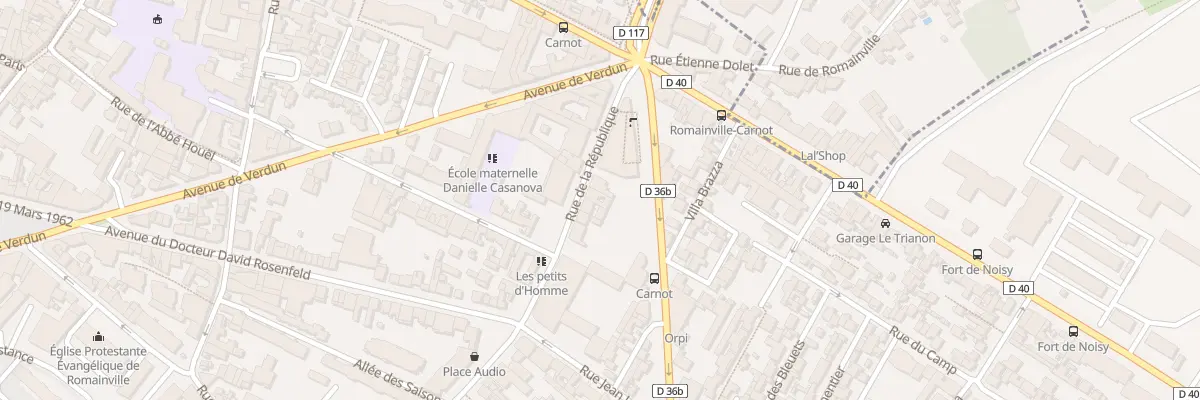 Plan du 21 Rue de la République à Romainville