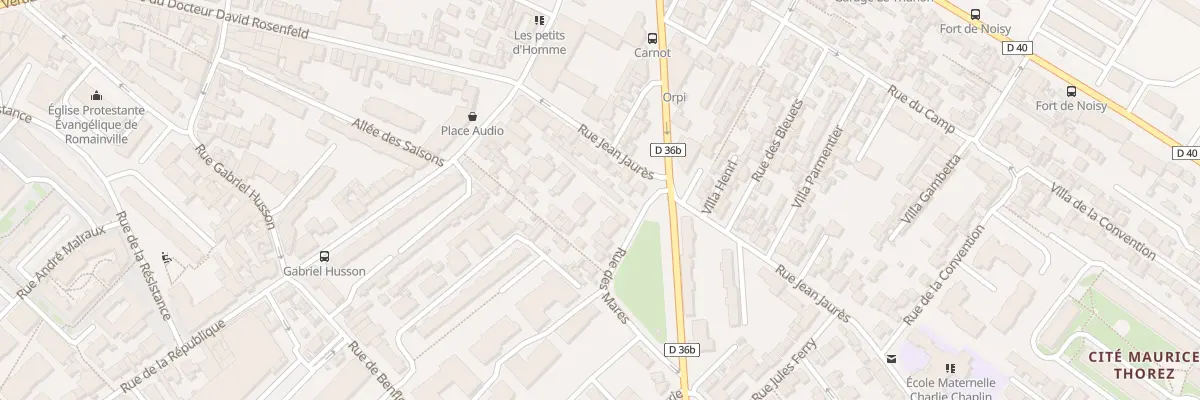 Plan du 6 Rue des Mares à Romainville