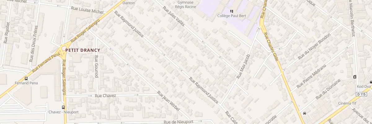 Plan du 47 Rue Raymond Justice à Drancy