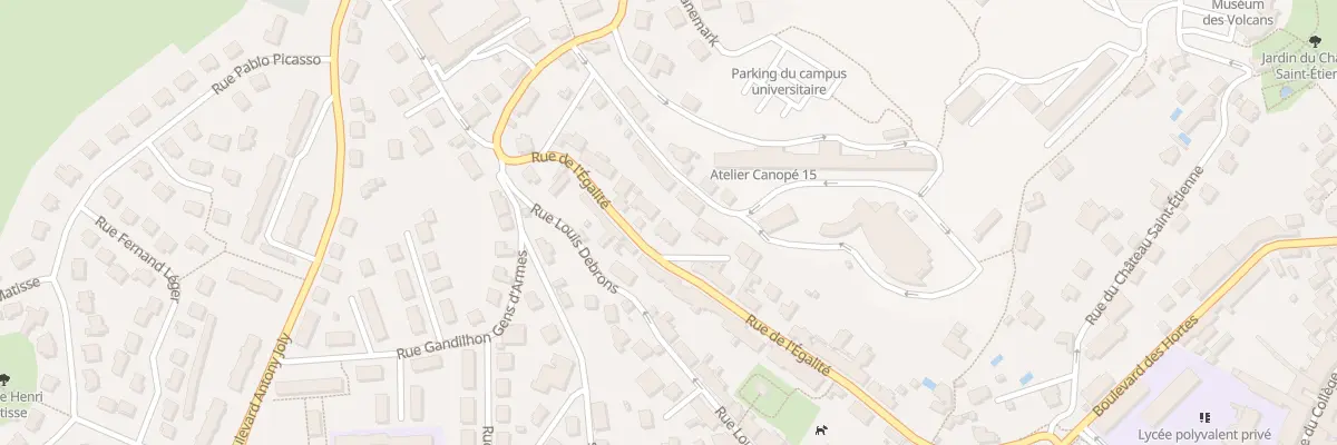 Plan du 60 Rue de l’Egalite à Aurillac