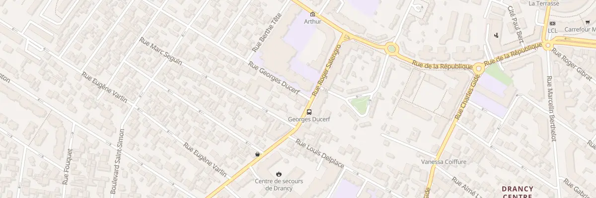 Plan du 3 Rue Georges Ducerf à Drancy