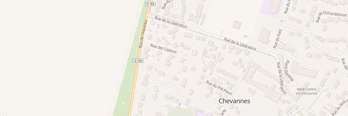 Plan du 6 Rue des Castors à Chevannes