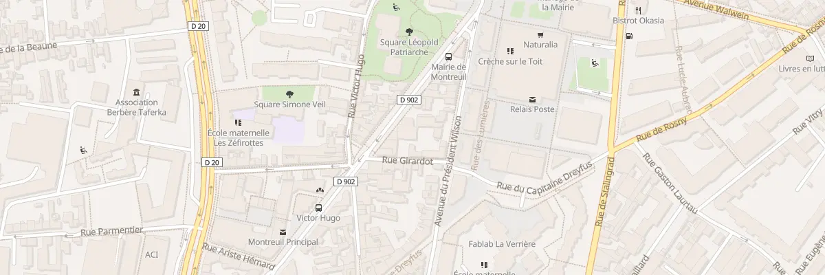 Plan du 17 Bd Rouget de Lisle à Montreuil