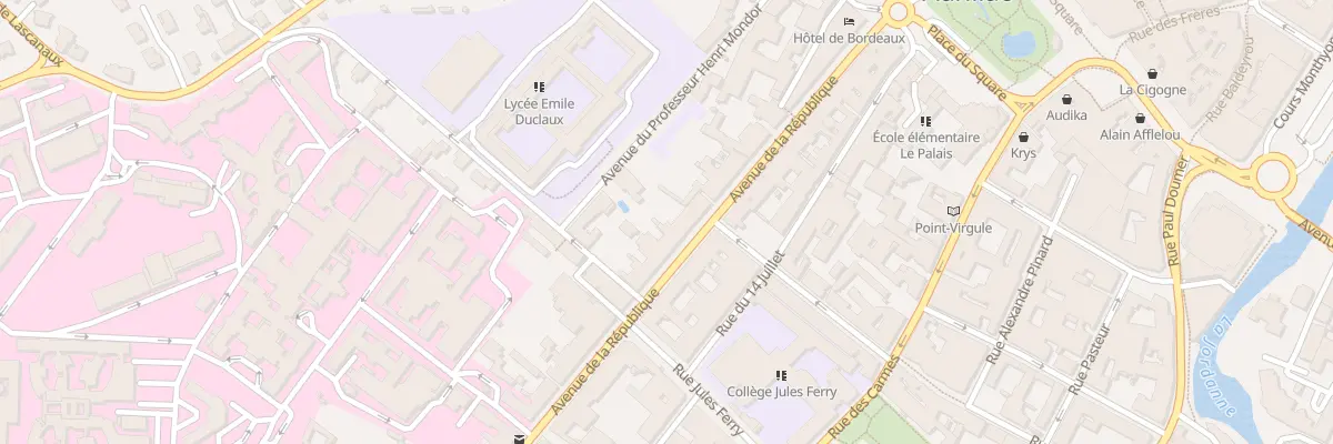 Plan du 26 Av de la République à Aurillac