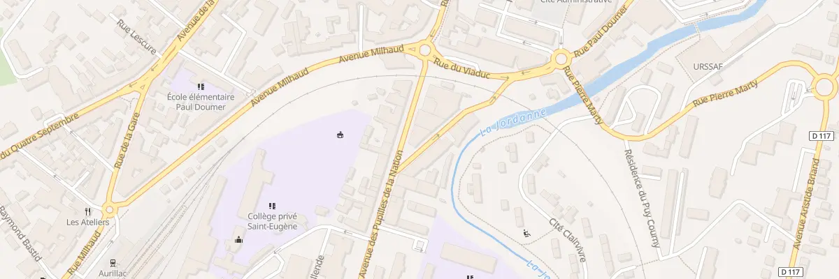 Plan du 9 Av des Pupilles de la Nation à Aurillac