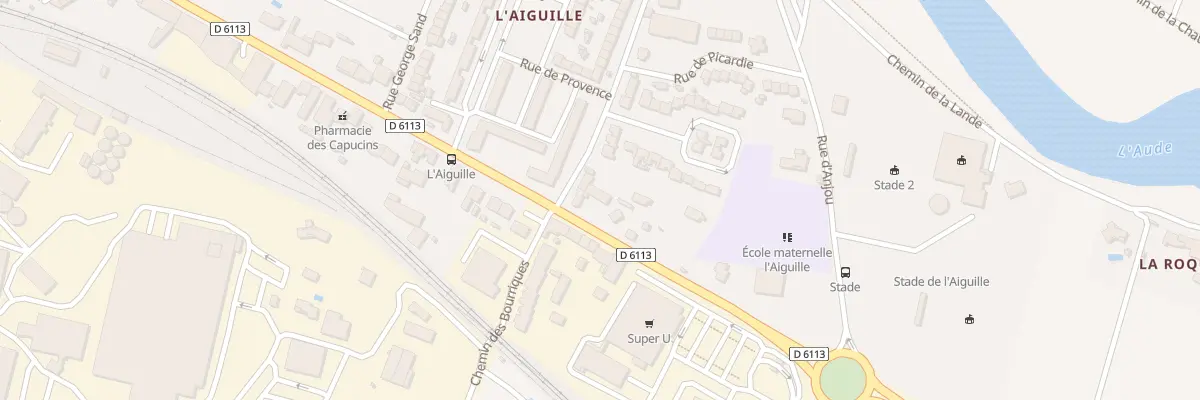 Plan du 17 Rte de Narbonne à Trèbes