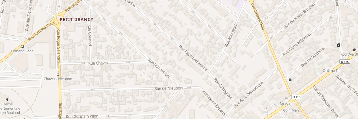 Plan du 56 Rue Raymond Justice à Drancy