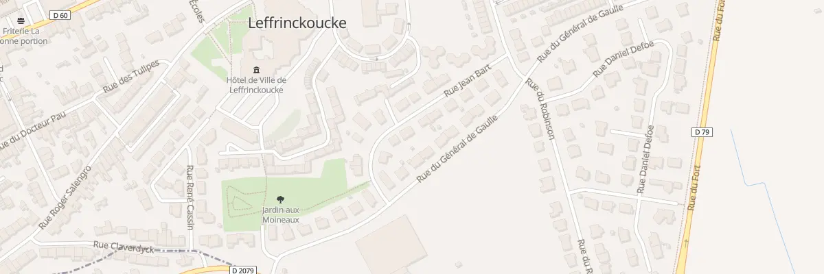 Plan du 102 Rue Jean Bart à Leffrinckoucke