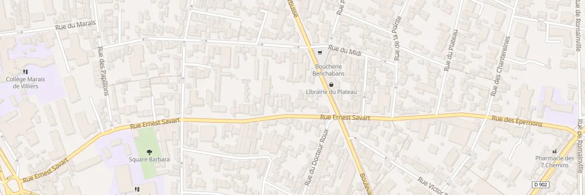 Plan du 83 Rue Ernest Savart à Montreuil