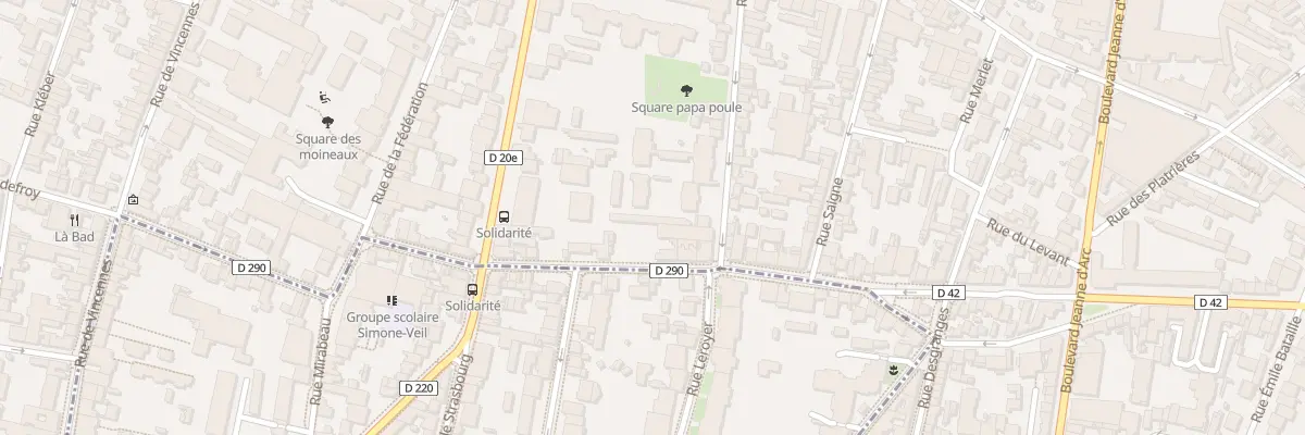 Plan du 104 Rue Carnot à Montreuil
