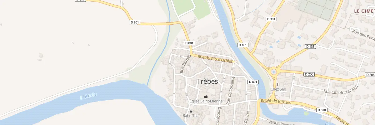 Plan du 6 Rue Barbès à Trèbes