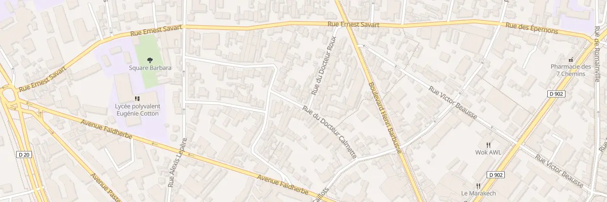 Plan du 22 Rue du Docteur Calmette à Montreuil