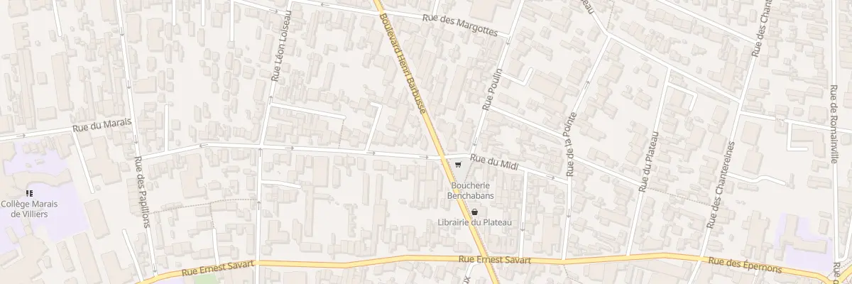 Plan du 105 Bd Henri Barbusse à Montreuil