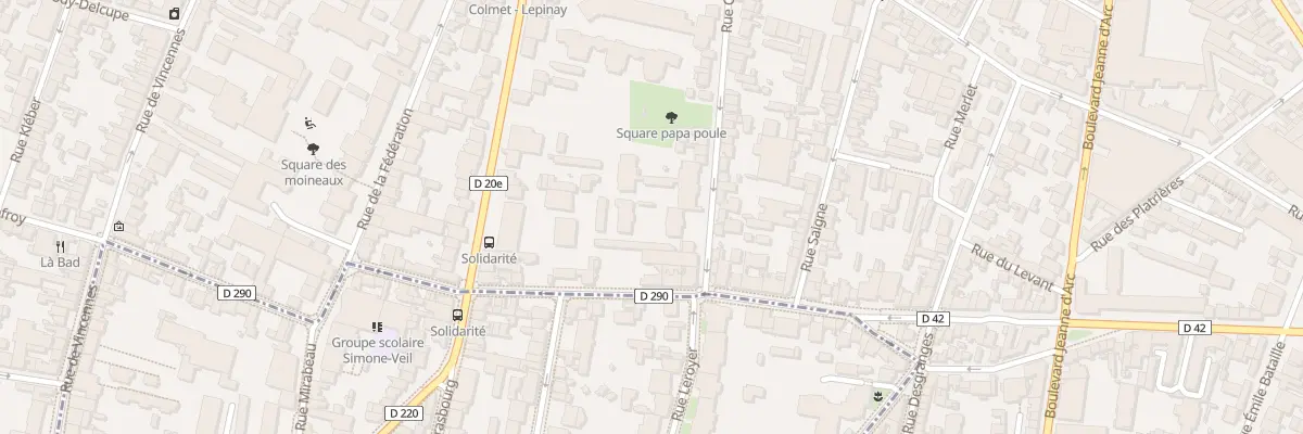 Plan du 100 Rue Carnot à Montreuil