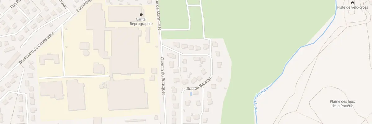 Plan du 10 Rue de Baradel à Aurillac
