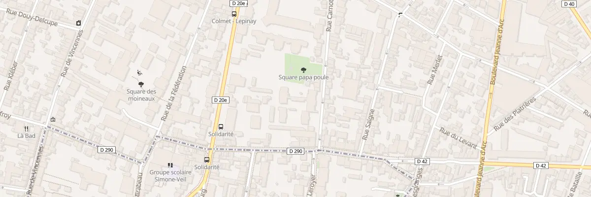 Plan du 96 Rue Carnot à Montreuil