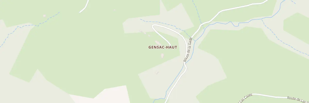Plan de Gensac Haut à Conques-en-Rouergue