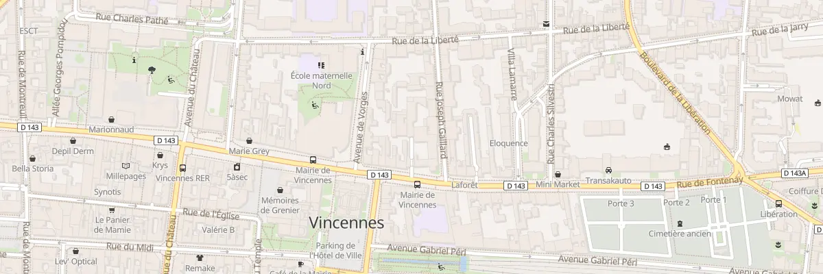 Plan du 74 Rue de Fontenay à Vincennes