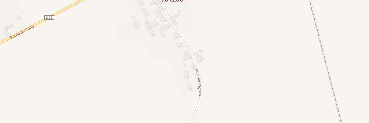 Plan du 21 Rue des Vignes à Senneçay