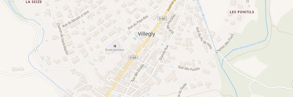 Plan du 55 Le Village à Villegly
