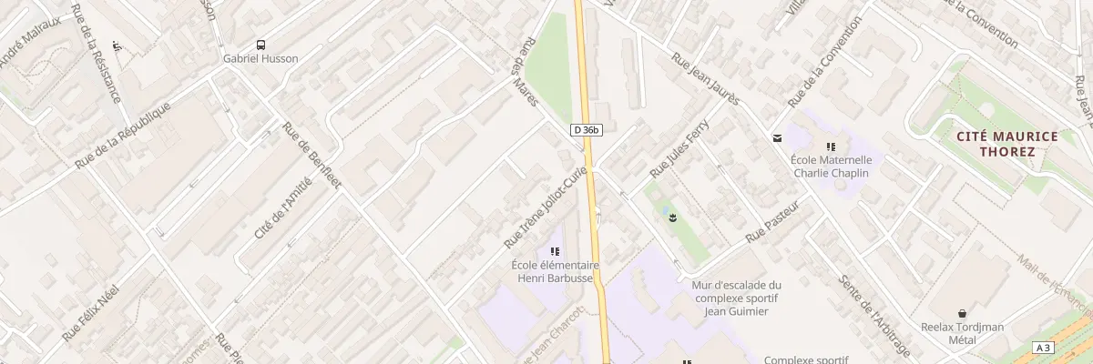 Plan du 8 Rue Irene Joliot Curie à Romainville