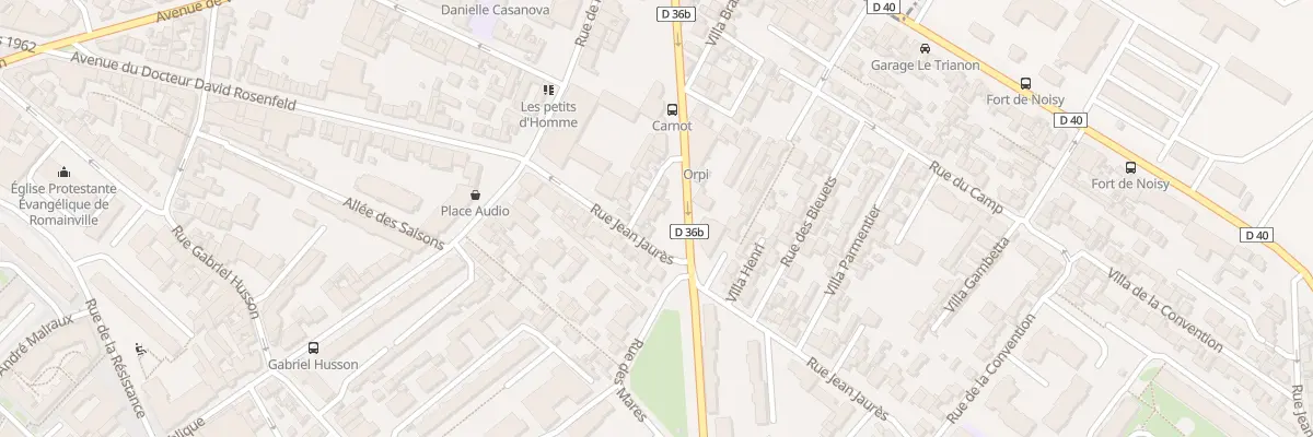 Plan du 19 Rue Jean Jaurès à Romainville