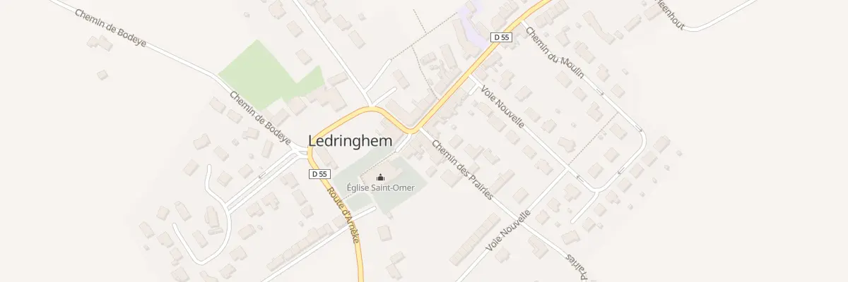 Plan du 1 La Place à Ledringhem