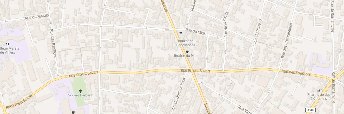 Plan du 89 Rue Ernest Savart à Montreuil