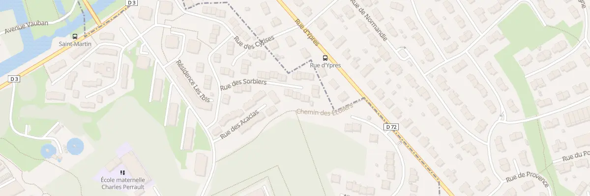 Plan du 14 Rue des Sorbiers à Bergues