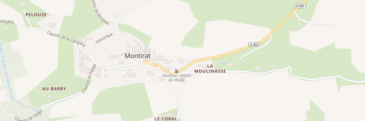 Plan du 2 Grand Rue à Montirat